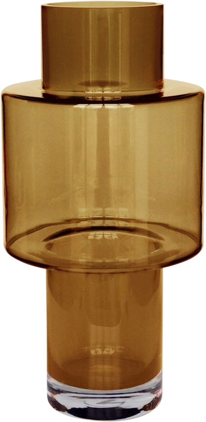 Juba cognac glazen vaas