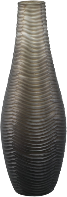 Elichi Brown round glass vase high small