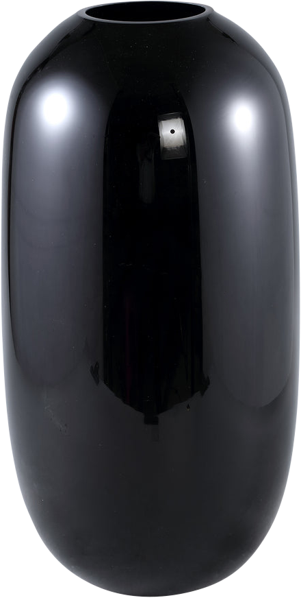 Turner Black round glass vase Ø29 x H55 cm