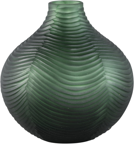 Elichi Groene Ronde Glazen Vaas Bol 725017