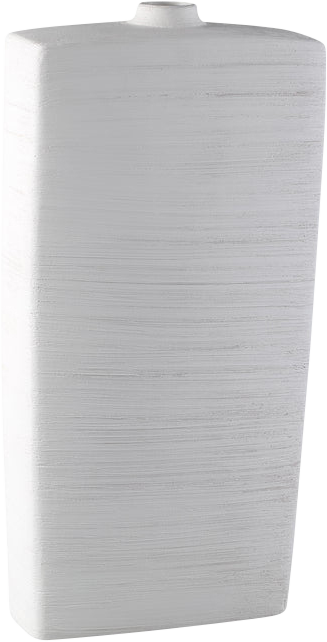 Janettee White rectangle shaped ceramic bottle L Ø13 x H60 cm