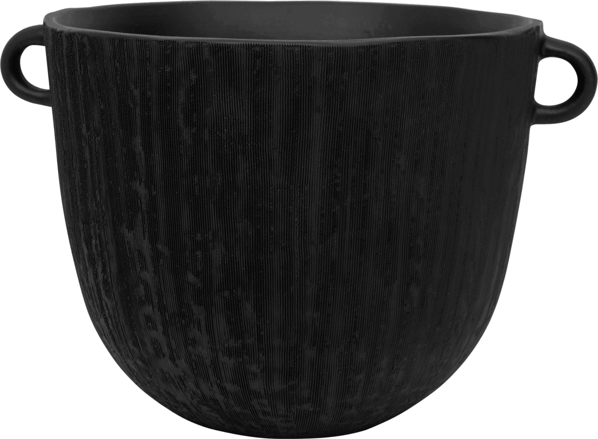Decorative pot Confit Black Ø30 x H20 cm