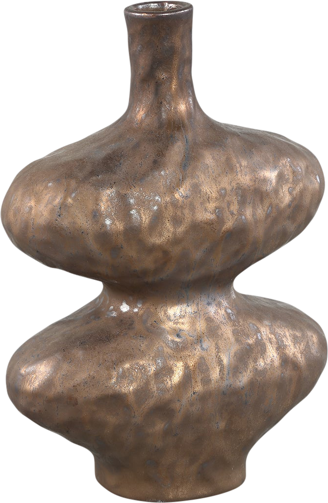 Chelsean Bronzen Ovale Bolvormige Keramische Vaas Klein S