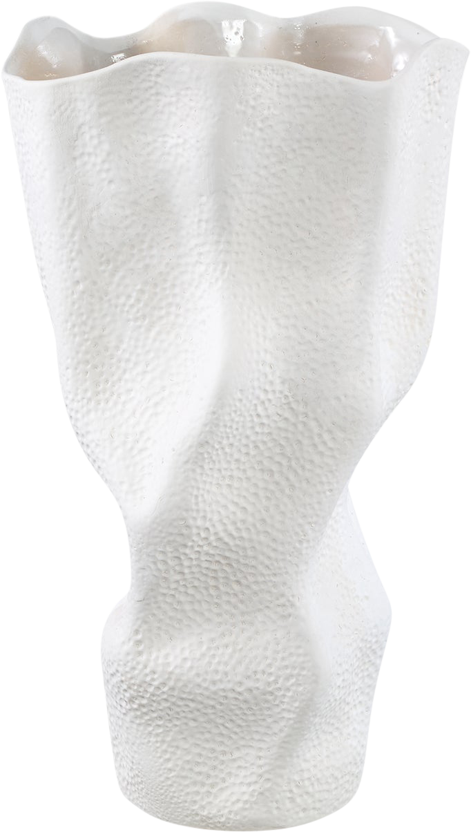 Violettee Witte Keramieken Waas Golvend Design Stippen L