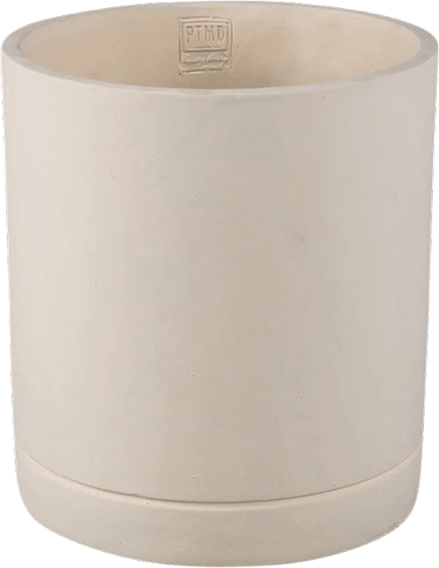 Beige bloempot