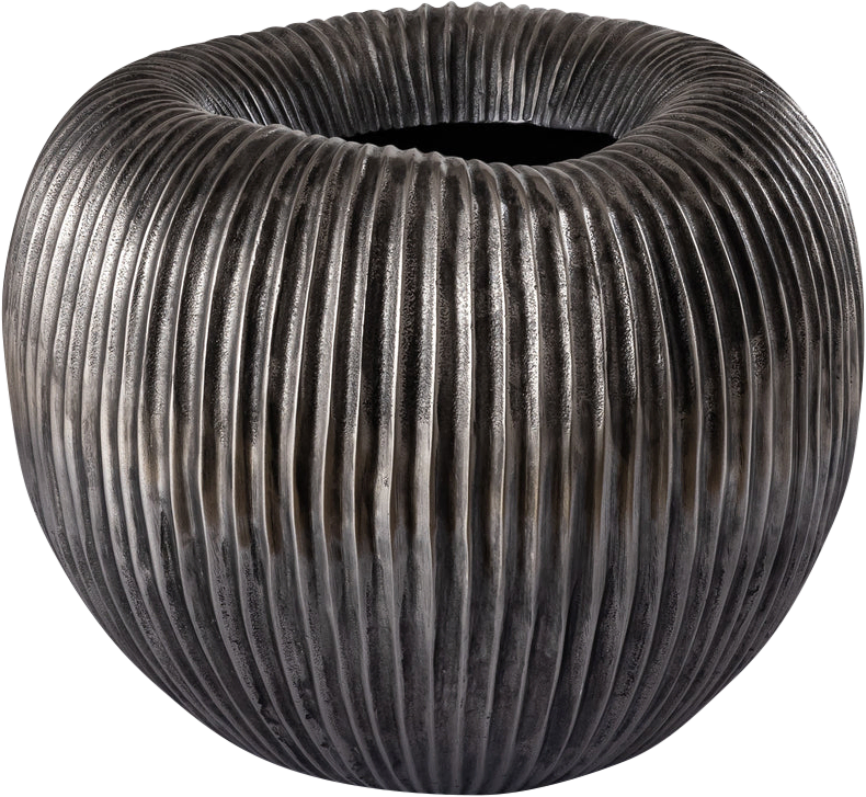 Russel Silver alu pot low ribbed large